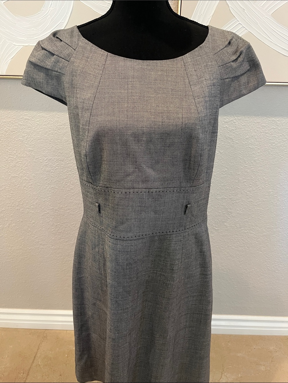 Antonio Melani Gray Sheath Dress - Elegant Office Dress
